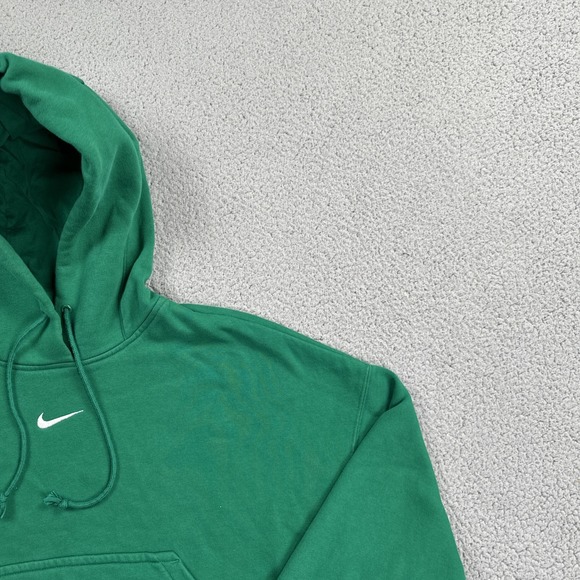 Nike Center Swoosh Phoenix Fleece Hoodie Women Medium Green Logo DQ5858-365 - Picture 8 of 16